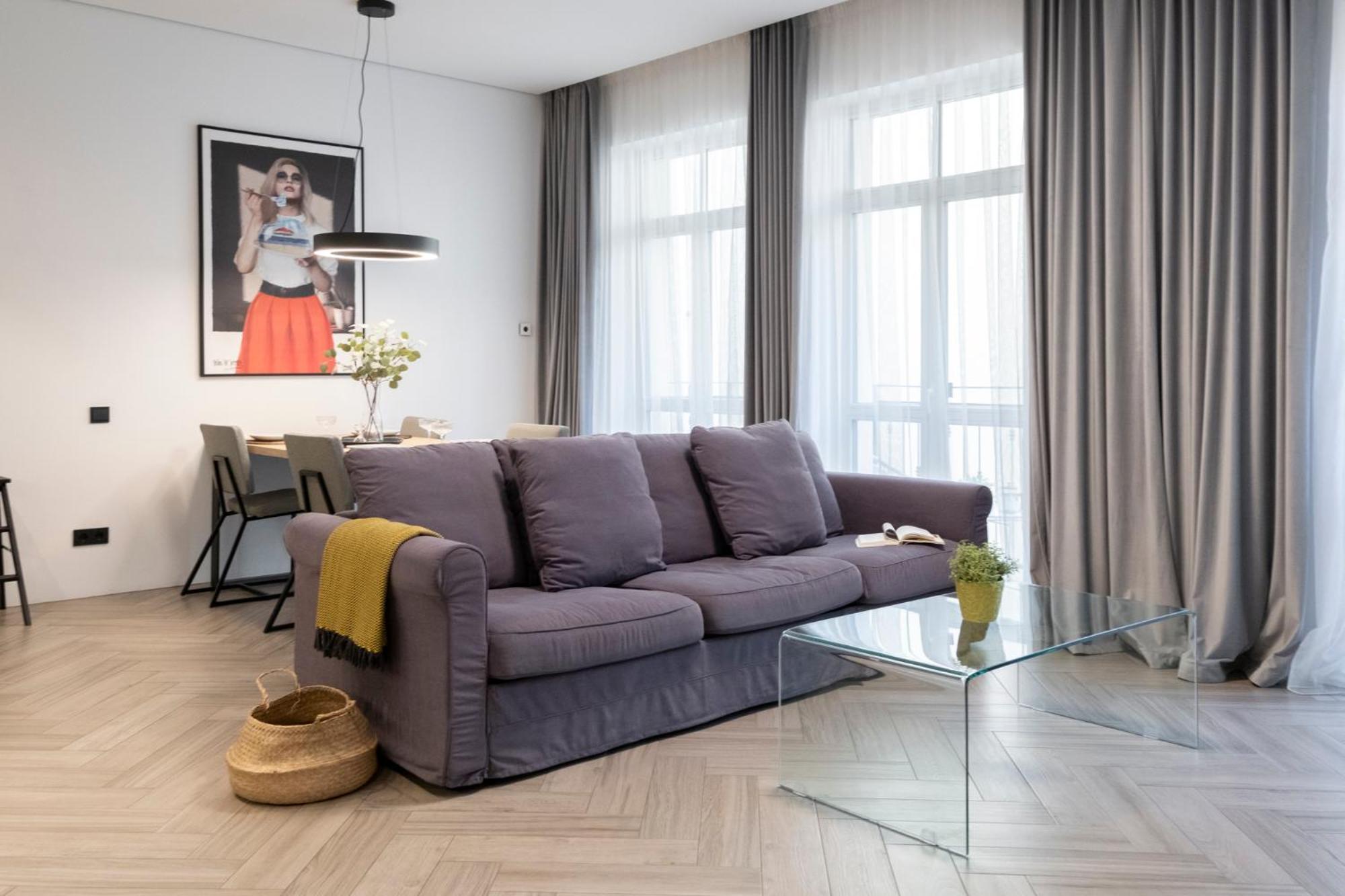 Cohost I Oldtown 60M2 Apt W-Garage Parking, Balcony & Self Check-In VNO Exteriör bild