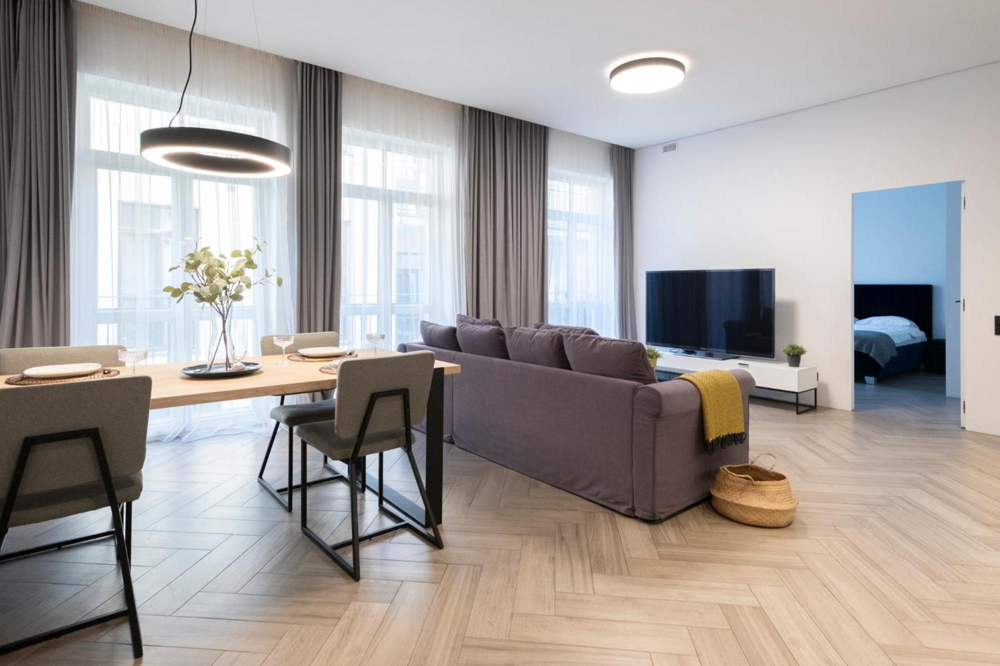 Cohost I Oldtown 60M2 Apt W-Garage Parking, Balcony & Self Check-In VNO Exteriör bild