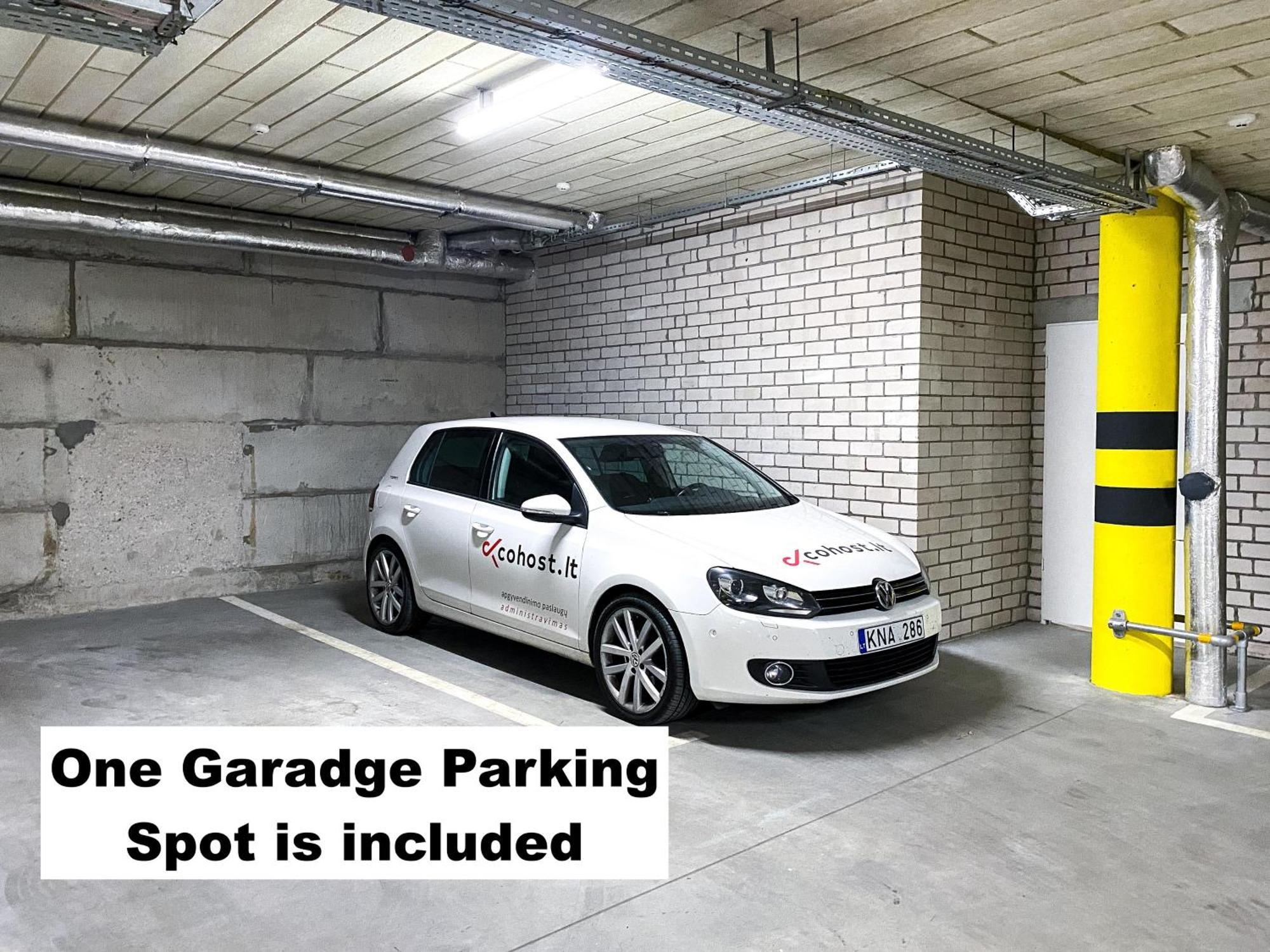 Cohost I Oldtown 60M2 Apt W-Garage Parking, Balcony & Self Check-In VNO Exteriör bild